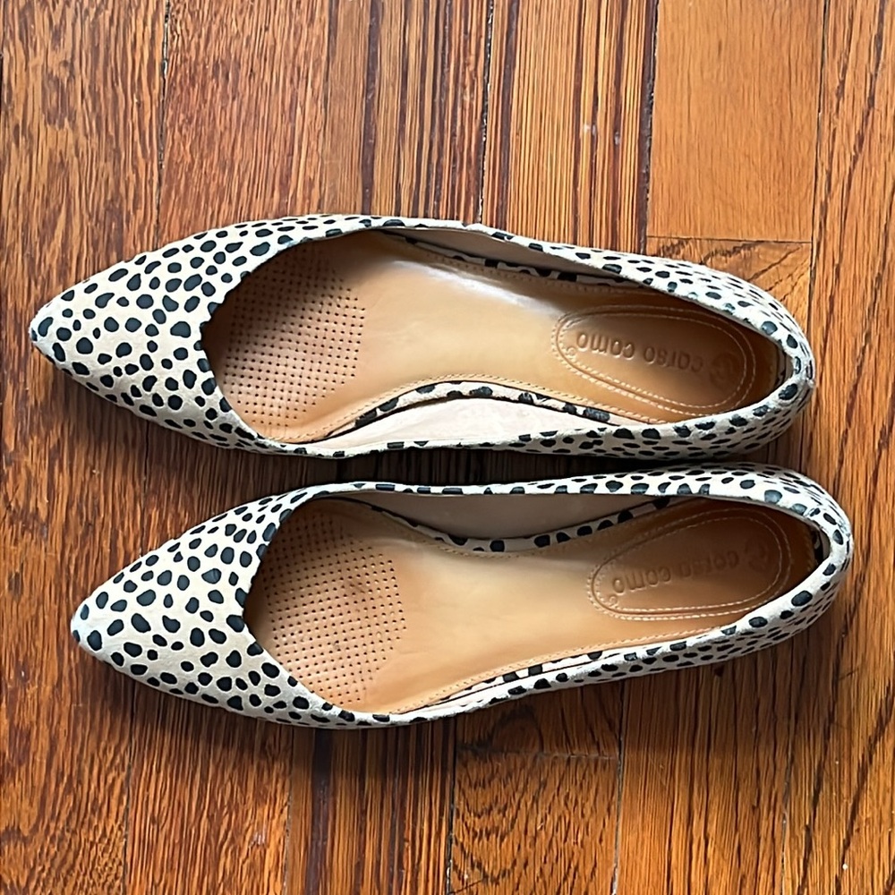 Corso Como Julia Leopard Pointed Toe Flat Size 7 - Picture 4 of 8